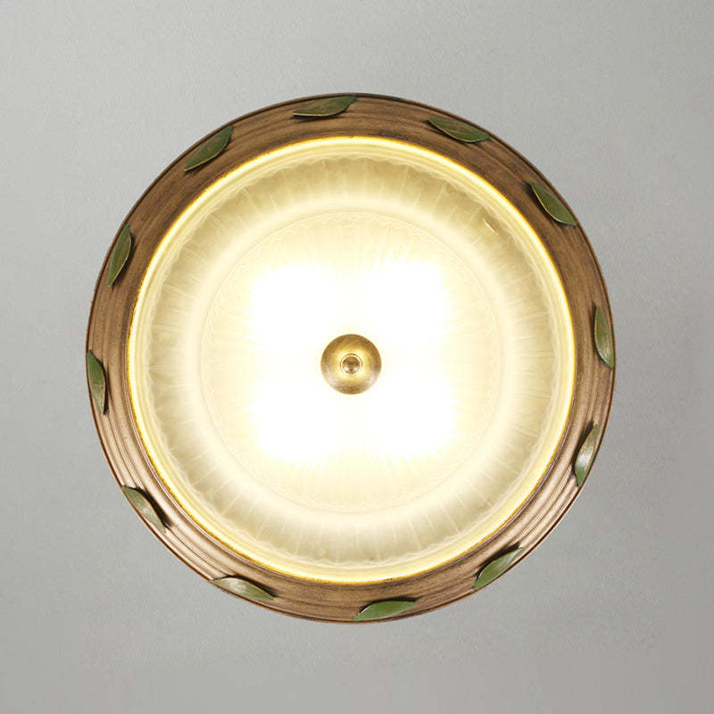 European Iron Glass Cone 3/4/5-Light Flush Mount