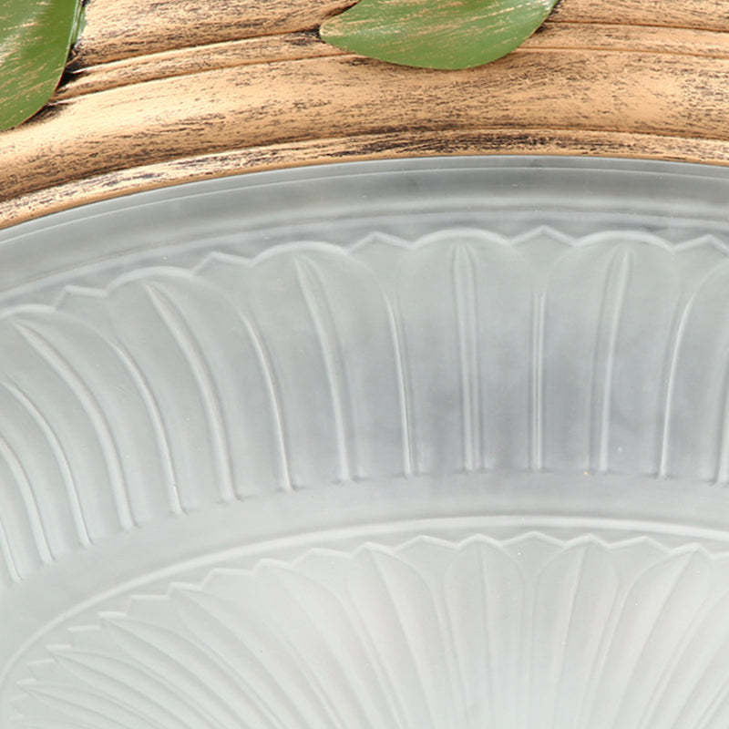 European Iron Glass Cone 3/4/5-Light Flush Mount