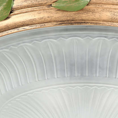 European Iron Glass Cone 3/4/5-Light Flush Mount