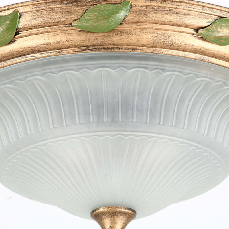 European Iron Glass Cone 3/4/5-Light Flush Mount