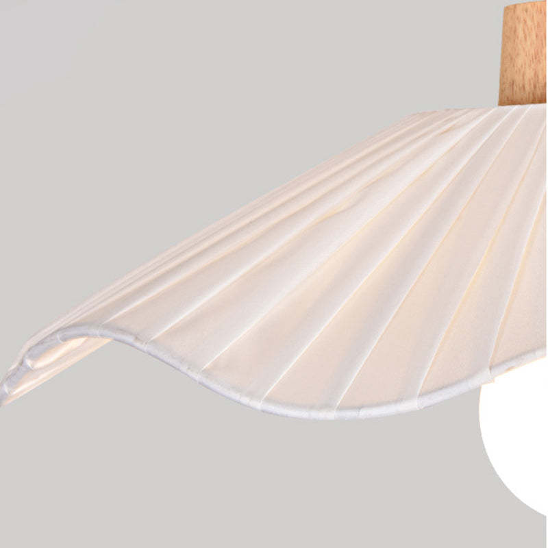 Contemporary Coastal Wood Wave Ceiling Light