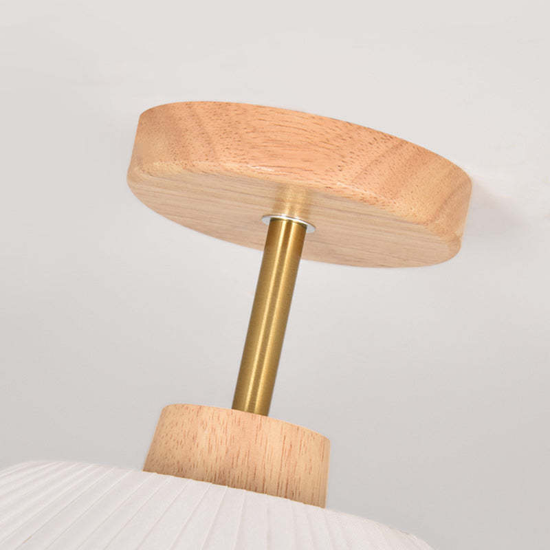 Contemporary Coastal Wood Wave Ceiling Light