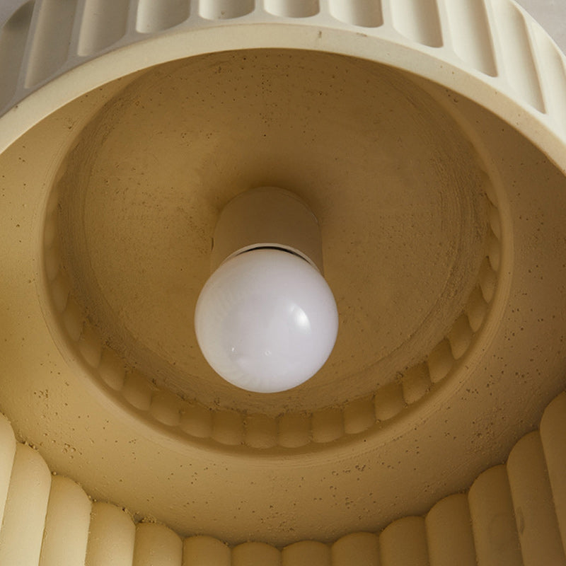 Scandinavian Cylinder Plastic Flush Mount Light