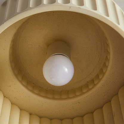 Scandinavian Cylinder Plastic Flush Mount Light