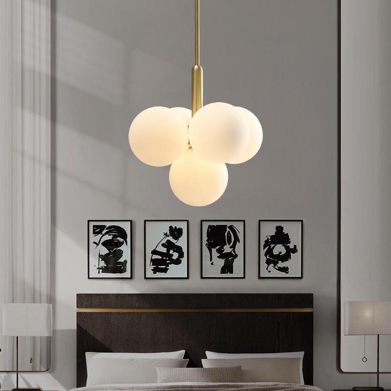 Luxury globe luxe chandeliers in iron — 5-Light / 220V-240V (UK/AU)