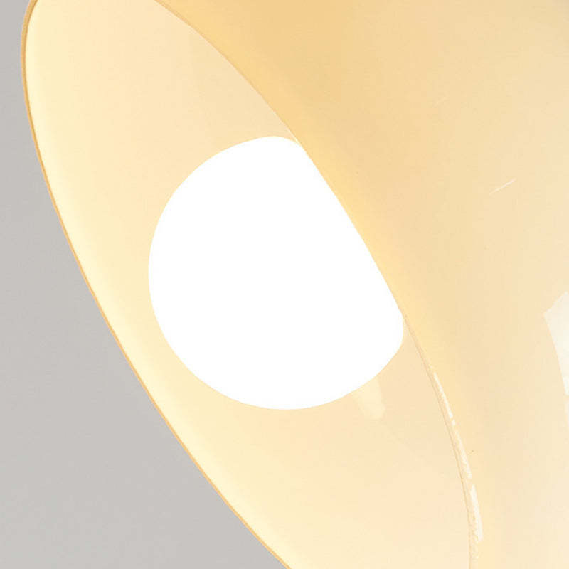 Nordic Round Wood Glass Pendant Light