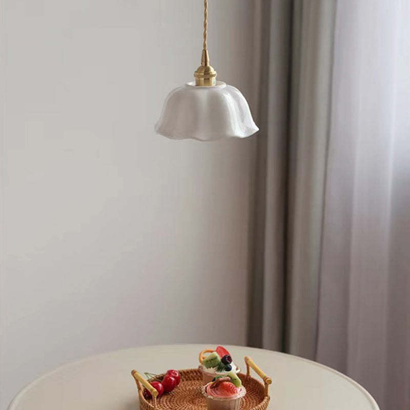 Nordic Dome Copper Ceramic Pendant Light