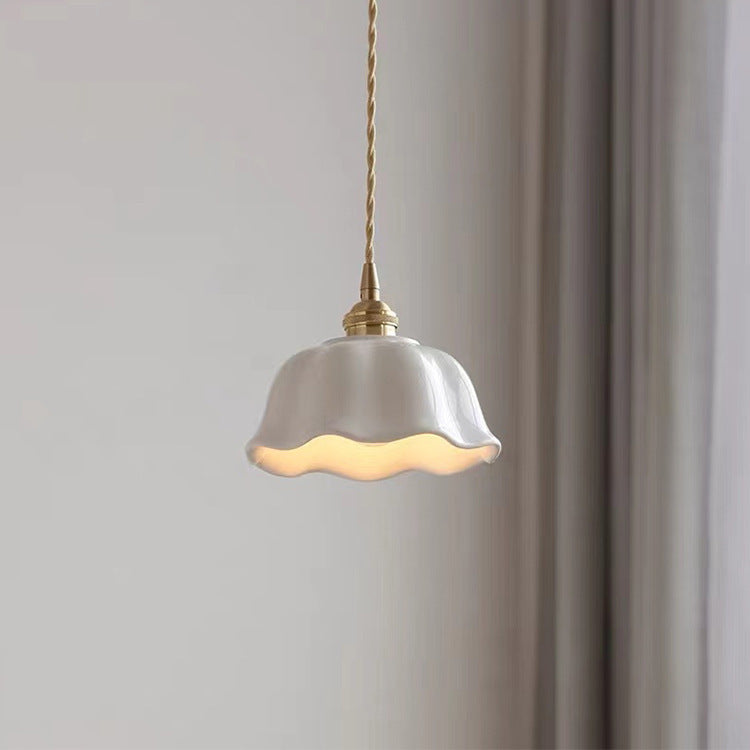 Nordic Dome Copper Ceramic Pendant Light