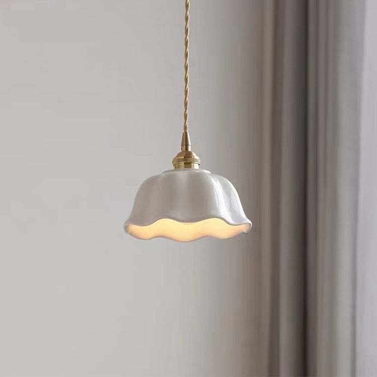 Nordic Dome Copper Ceramic Pendant Light