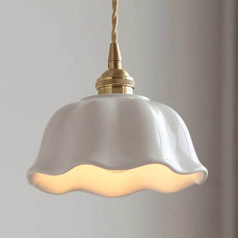 Nordic Dome Copper Ceramic Pendant Light