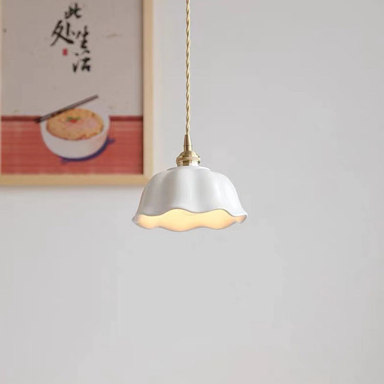 Nordic Dome Copper Ceramic Pendant Light