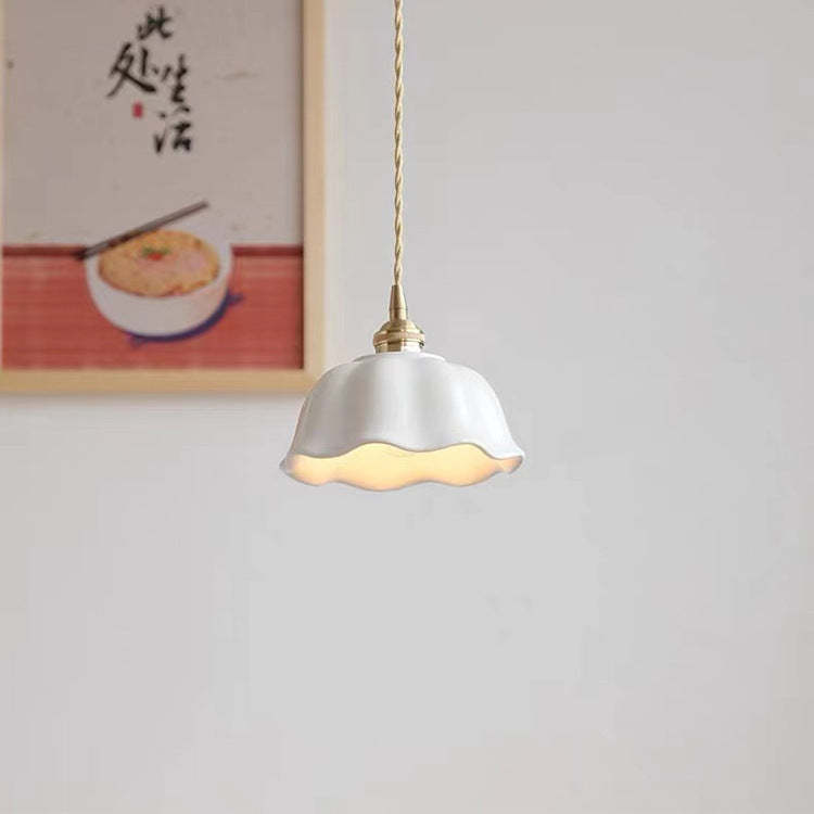 Nordic Dome Copper Ceramic Pendant Light