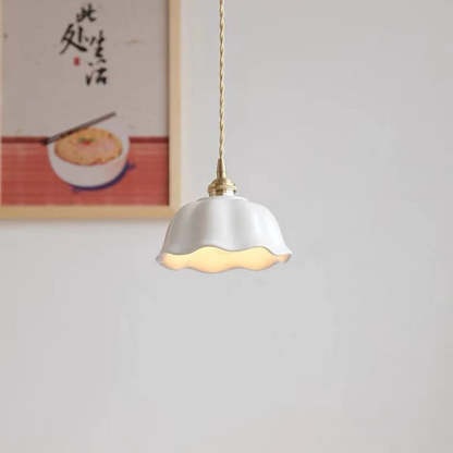 Nordic Dome Copper Ceramic Pendant Light