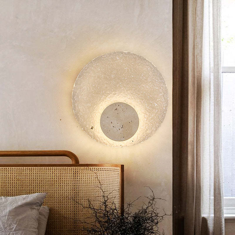 Nordic Stone Acrylic LED Wall Sconce — B / 110V-120V For US/CA / Warm Light (3000K)
