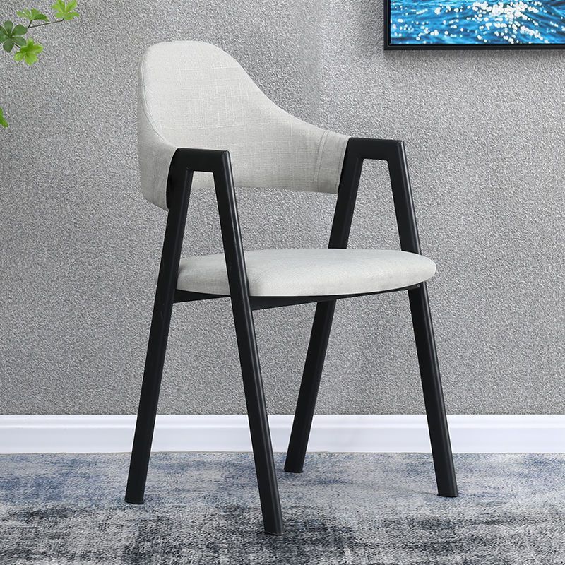 Nordic Iron Fabric Armchair