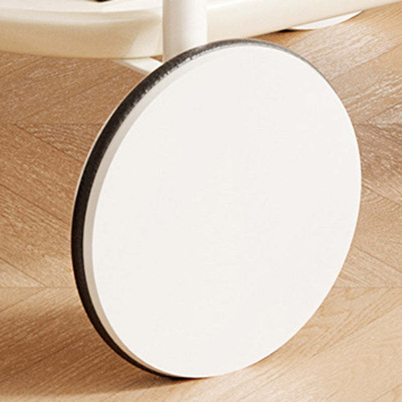Contemporary Oval Steel Plastic 2-Tier End Table