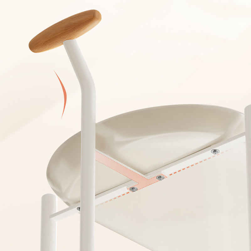 Contemporary Oval Steel Plastic 2-Tier End Table