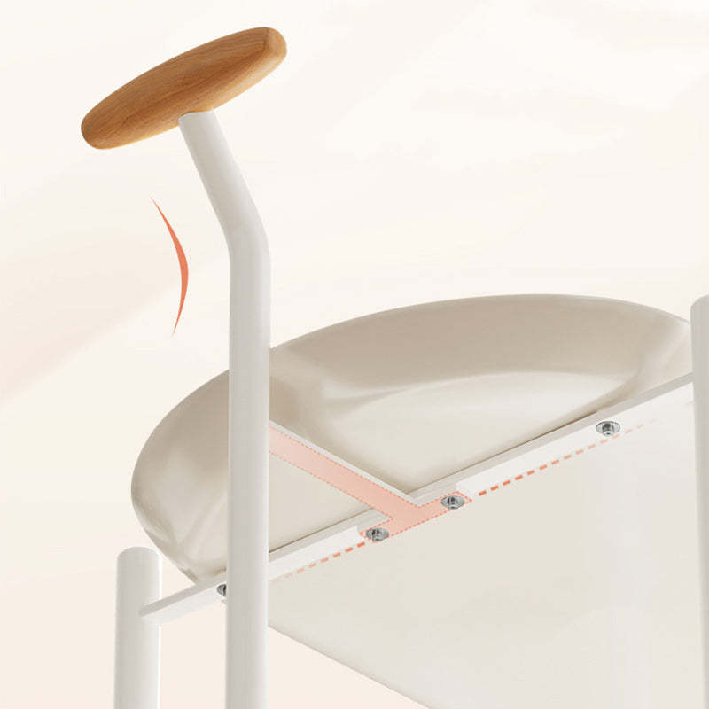 Contemporary Oval Steel Plastic 2-Tier End Table