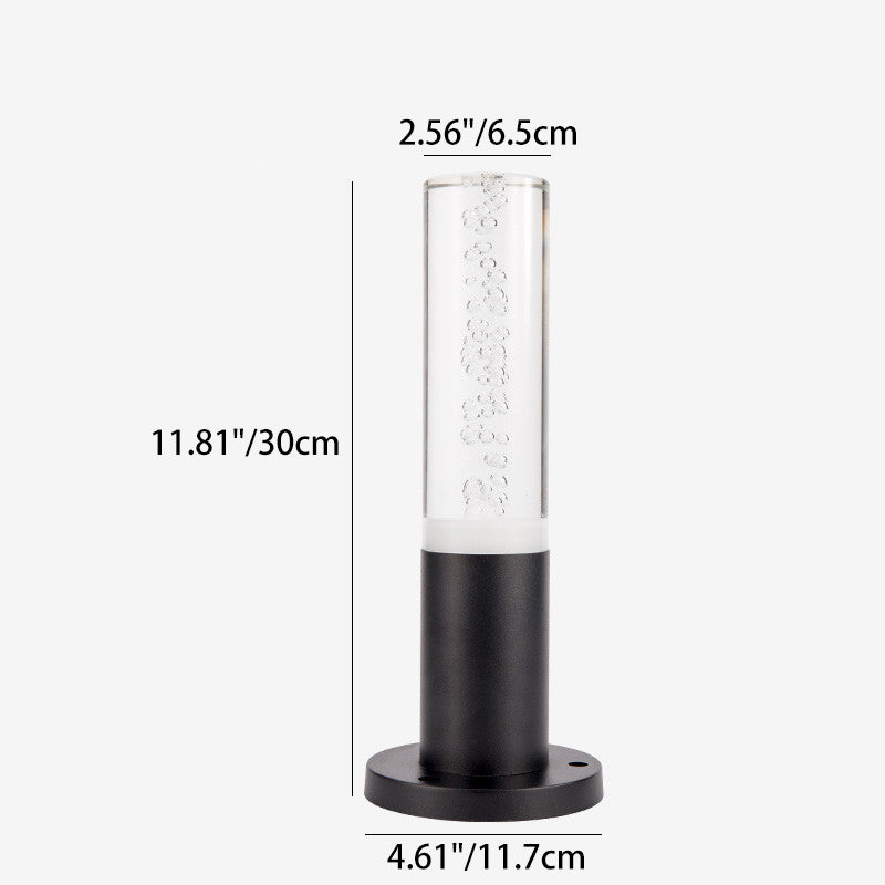 Minimalist Cylinder Aluminum Acrylic LED Landscape Light