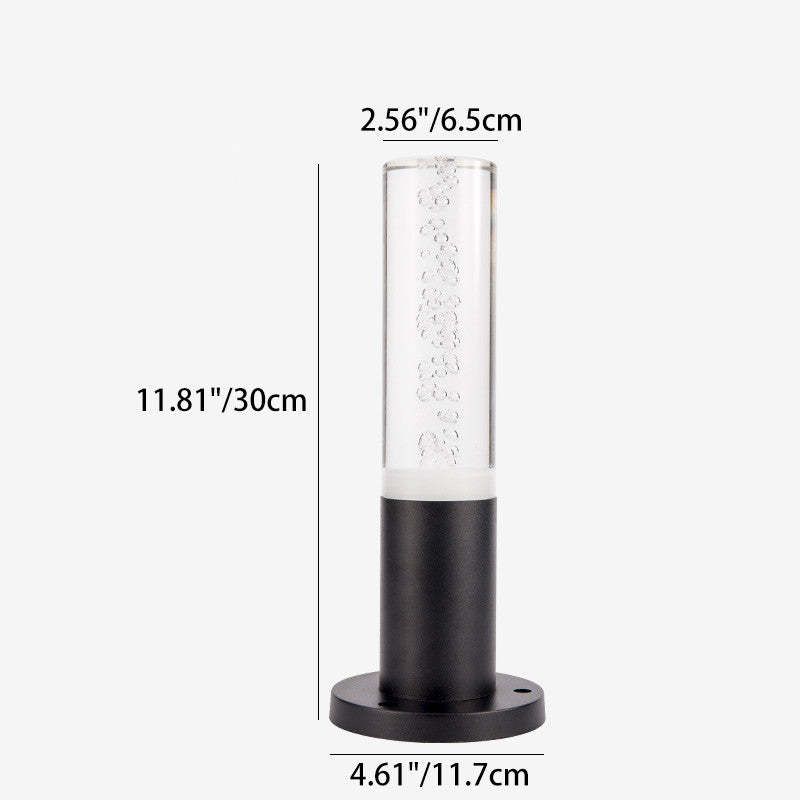 Minimalist Cylinder Aluminum Acrylic LED Landscape Light