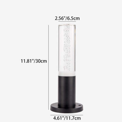Minimalist Cylinder Aluminum Acrylic LED Landscape Light