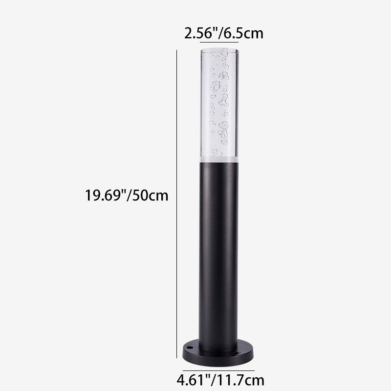 Minimalist Cylinder Aluminum Acrylic LED Landscape Light