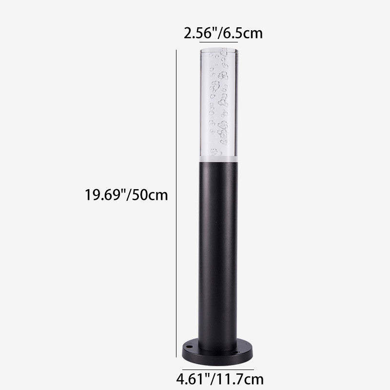 Minimalist Cylinder Aluminum Acrylic LED Landscape Light