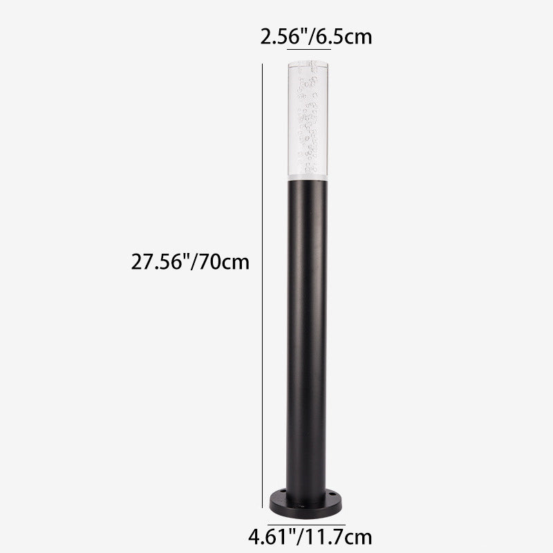 Minimalist Cylinder Aluminum Acrylic LED Landscape Light