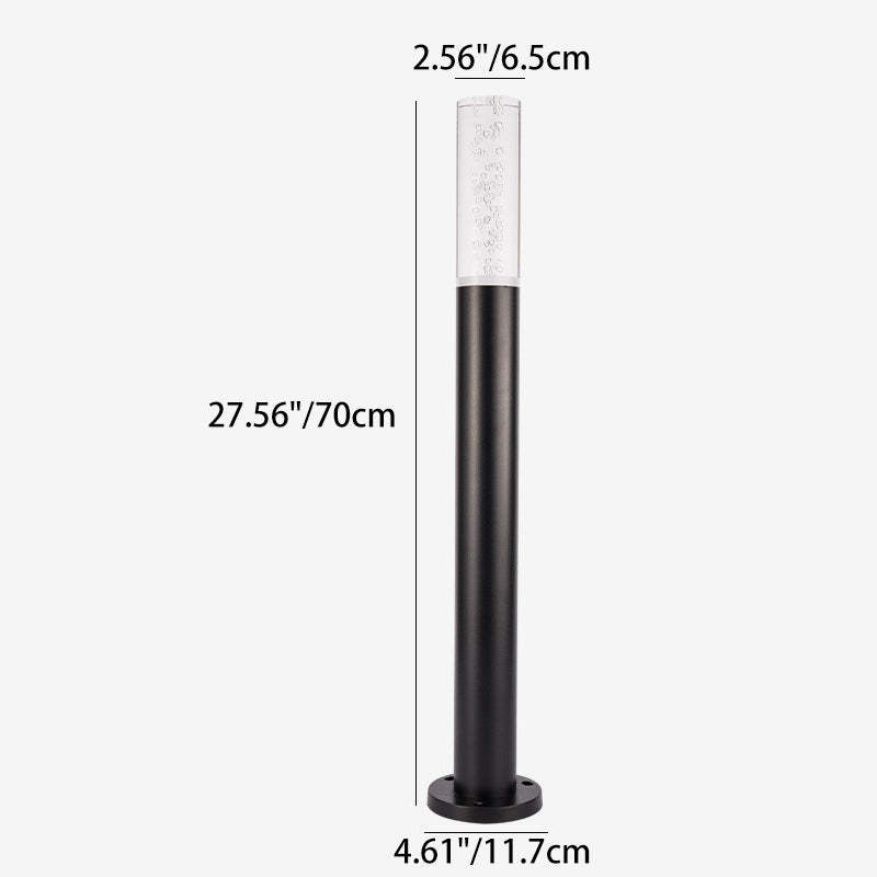Minimalist Cylinder Aluminum Acrylic LED Landscape Light