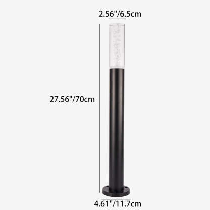 Minimalist Cylinder Aluminum Acrylic LED Landscape Light