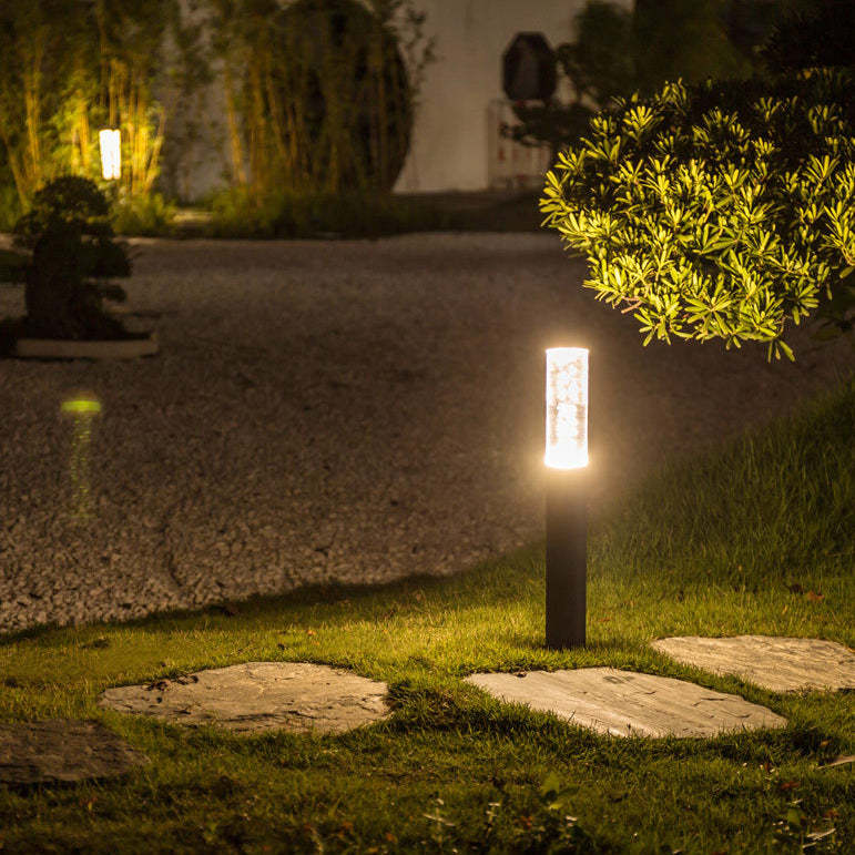 Minimalist Cylinder Aluminum Acrylic LED Landscape Light