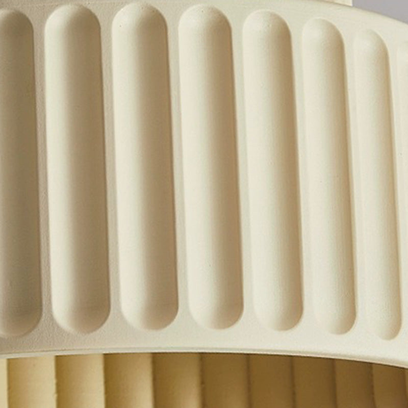 Nordic Painted Ribbed Resin 1-Light Ceiling Light
