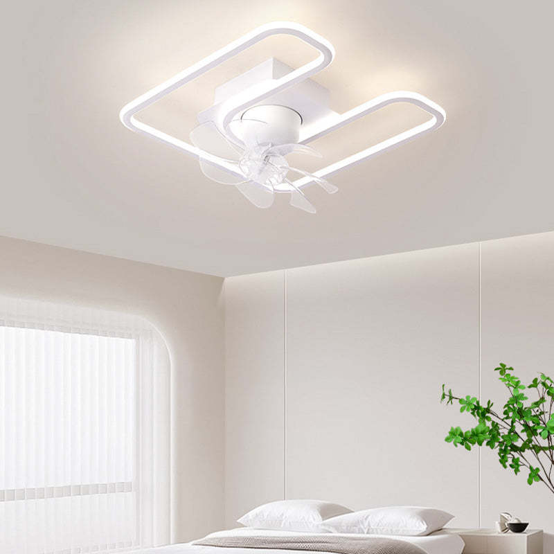 Contemporary Silicone Mount Ceiling Fan Light