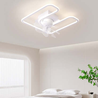 Contemporary Silicone Mount Ceiling Fan Light