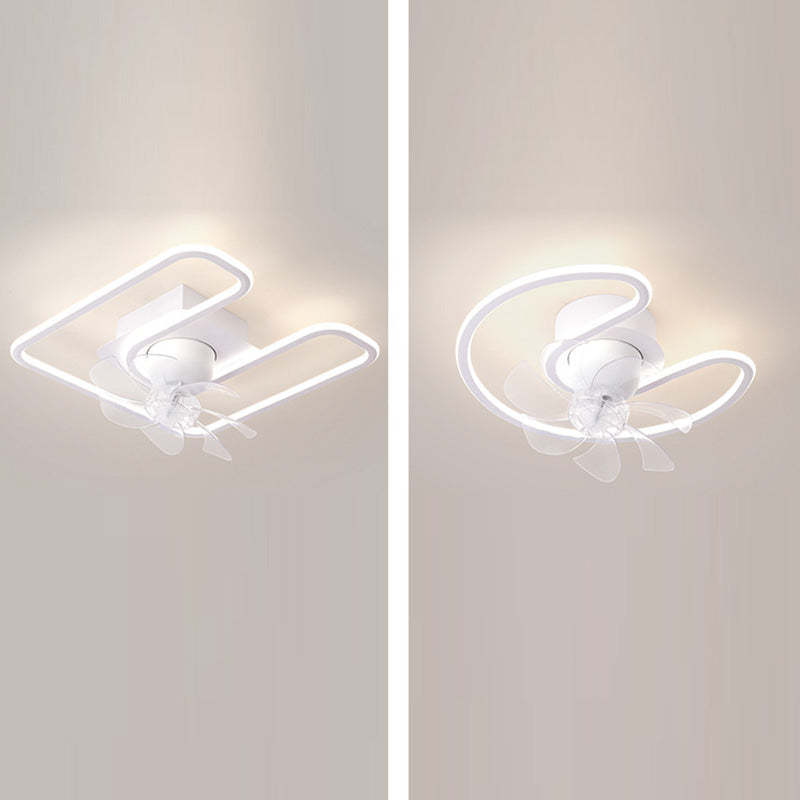 Contemporary Silicone Mount Ceiling Fan Light
