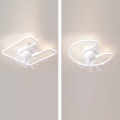 Contemporary Silicone Mount Ceiling Fan Light