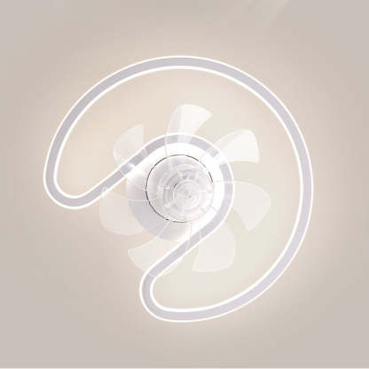 Contemporary Silicone Mount Ceiling Fan Light