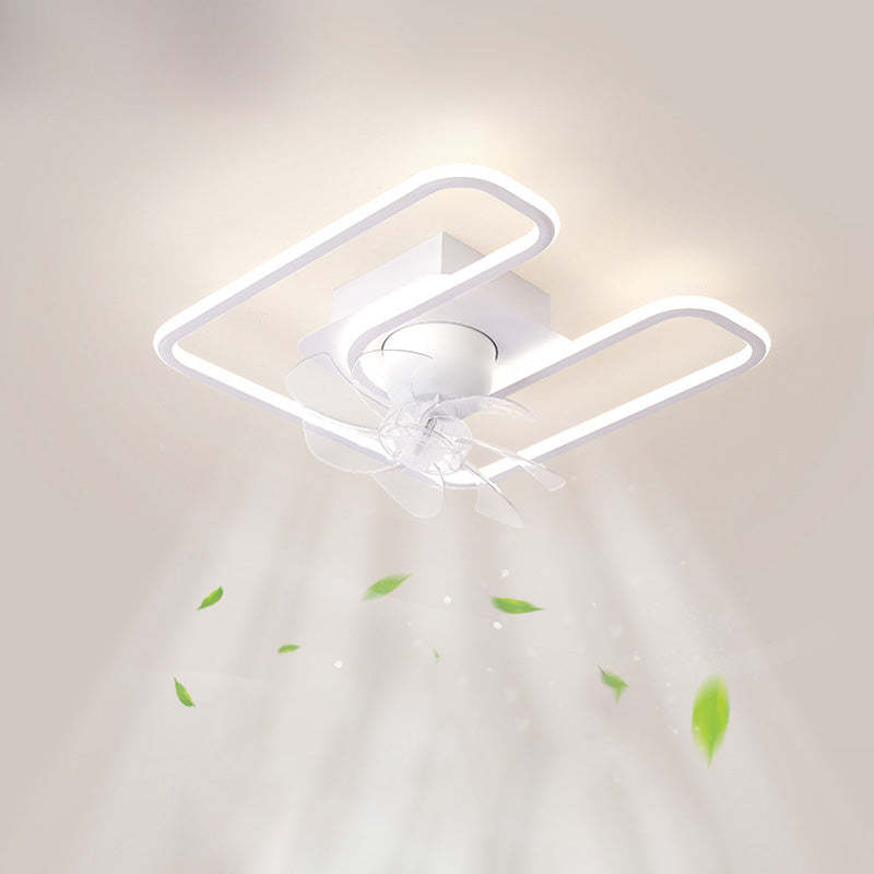 Contemporary Silicone Mount Ceiling Fan Light
