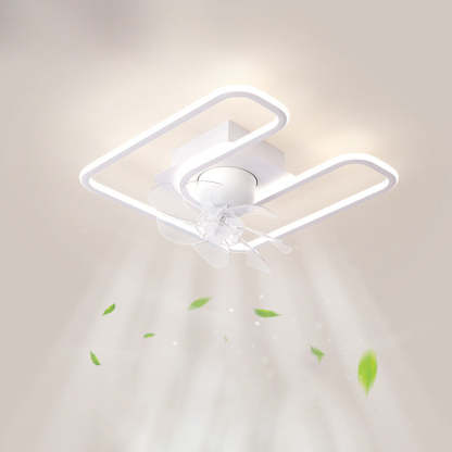 Contemporary Silicone Mount Ceiling Fan Light