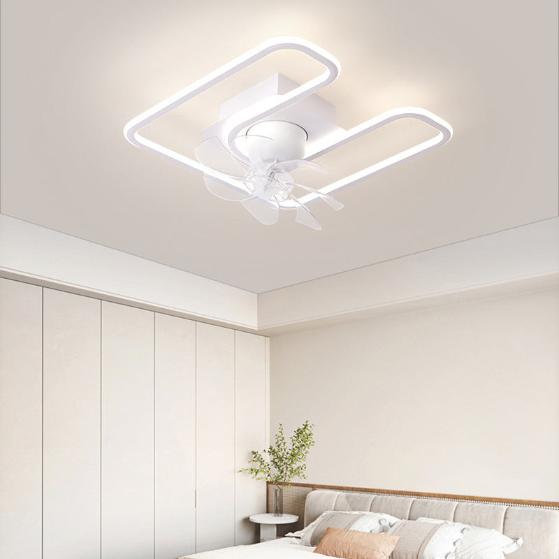 Contemporary Silicone Mount Ceiling Fan Light