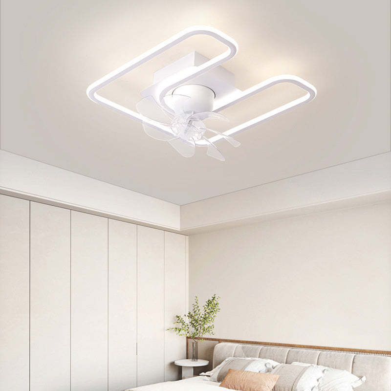 Contemporary Silicone Mount Ceiling Fan Light