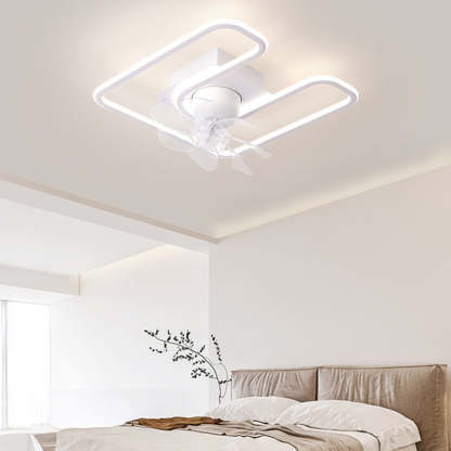 Contemporary Silicone Mount Ceiling Fan Light