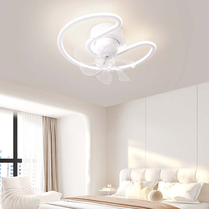 Contemporary Silicone Mount Ceiling Fan Light