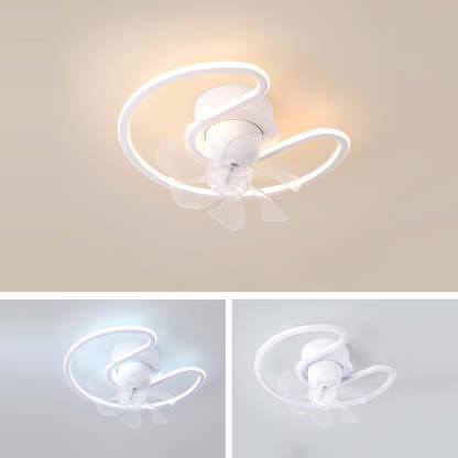 Contemporary Silicone Mount Ceiling Fan Light