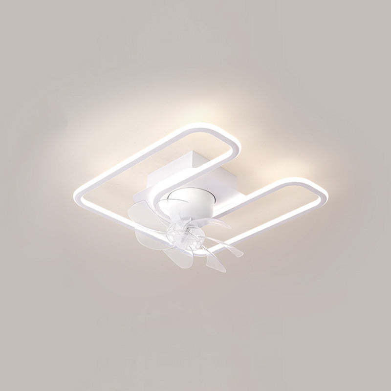 Contemporary Silicone Mount Ceiling Fan Light