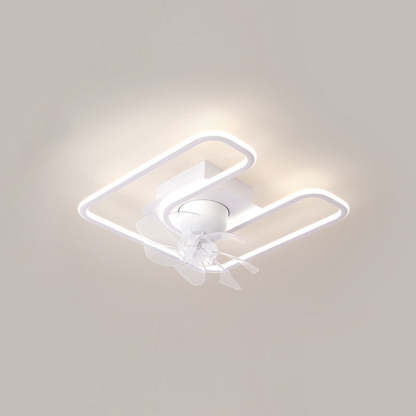 Contemporary Silicone Mount Ceiling Fan Light