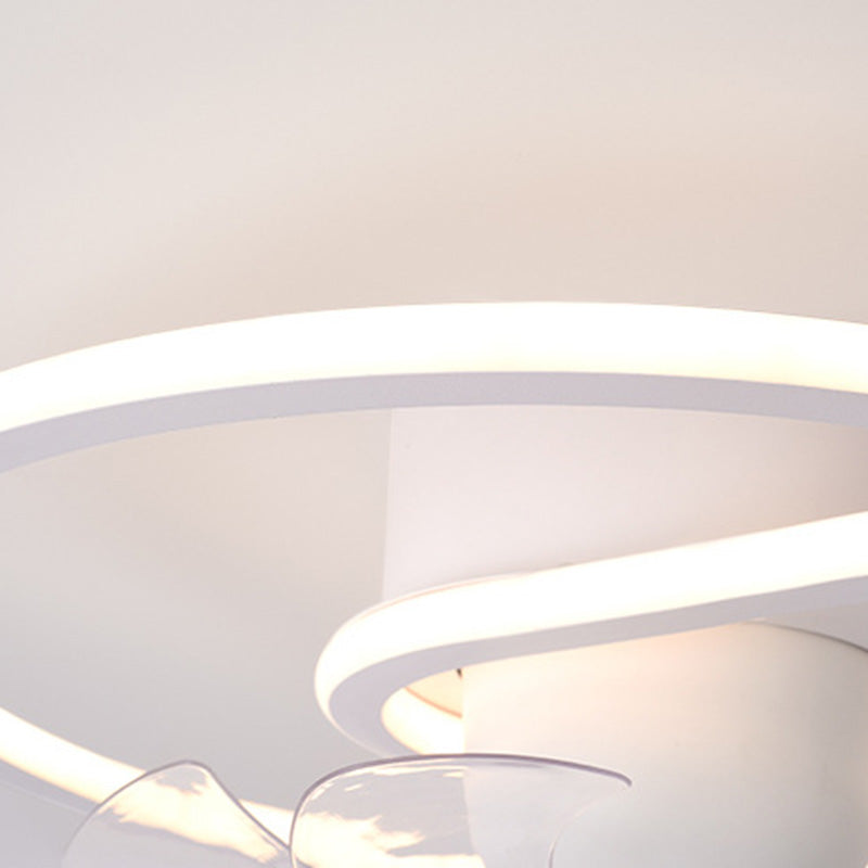 Contemporary Silicone Mount Ceiling Fan Light
