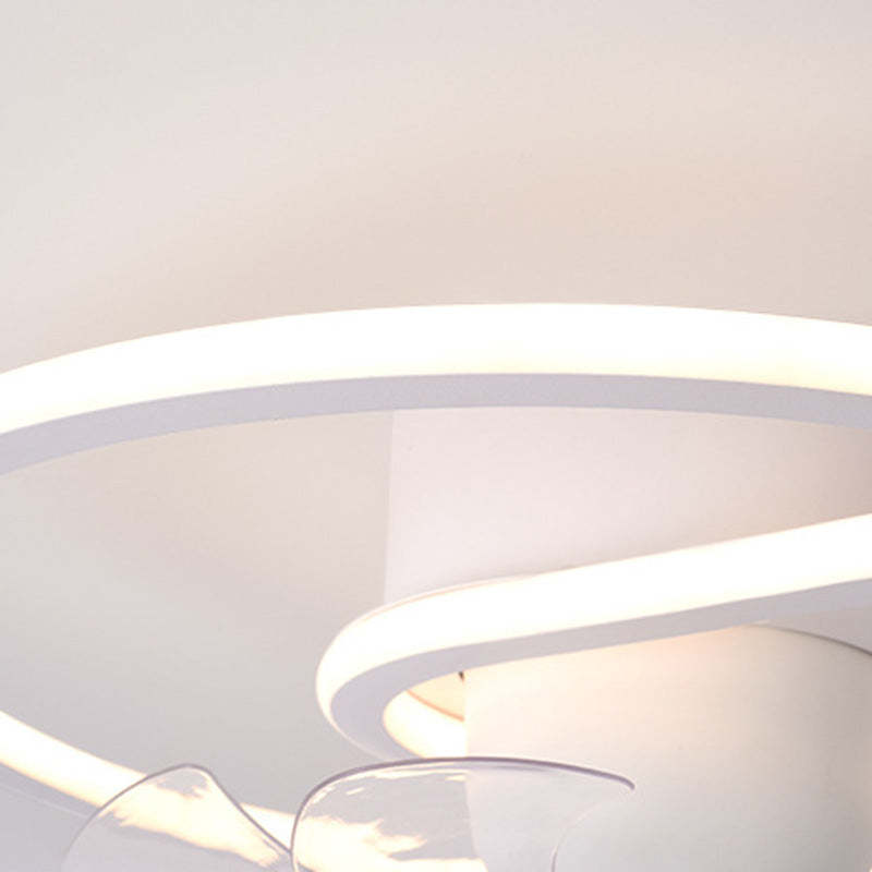 Contemporary Silicone Mount Ceiling Fan Light
