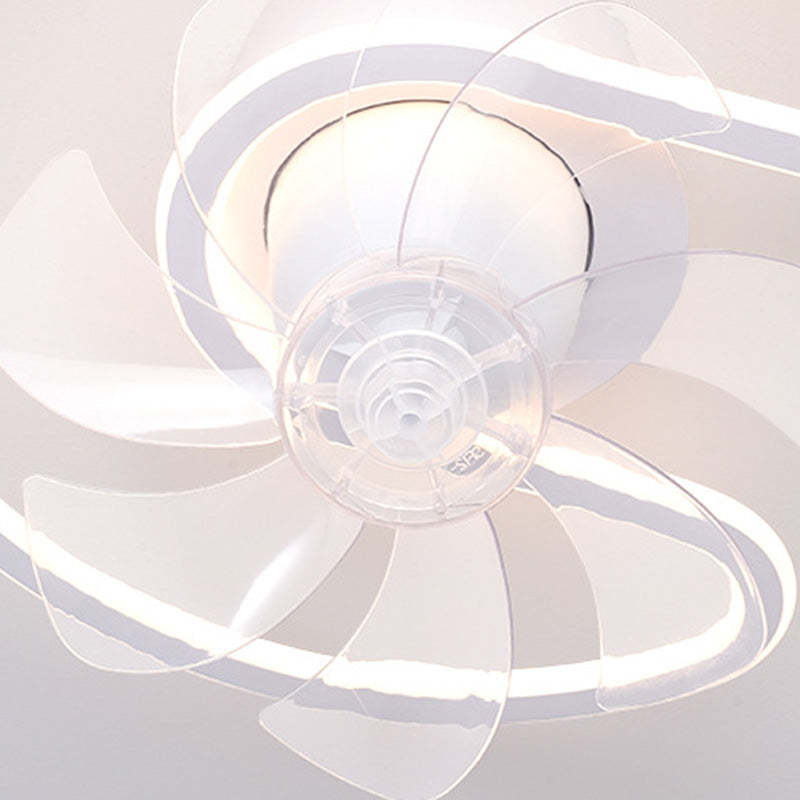 Contemporary Silicone Mount Ceiling Fan Light