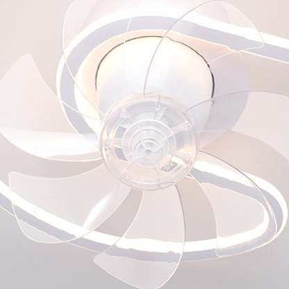 Contemporary Silicone Mount Ceiling Fan Light